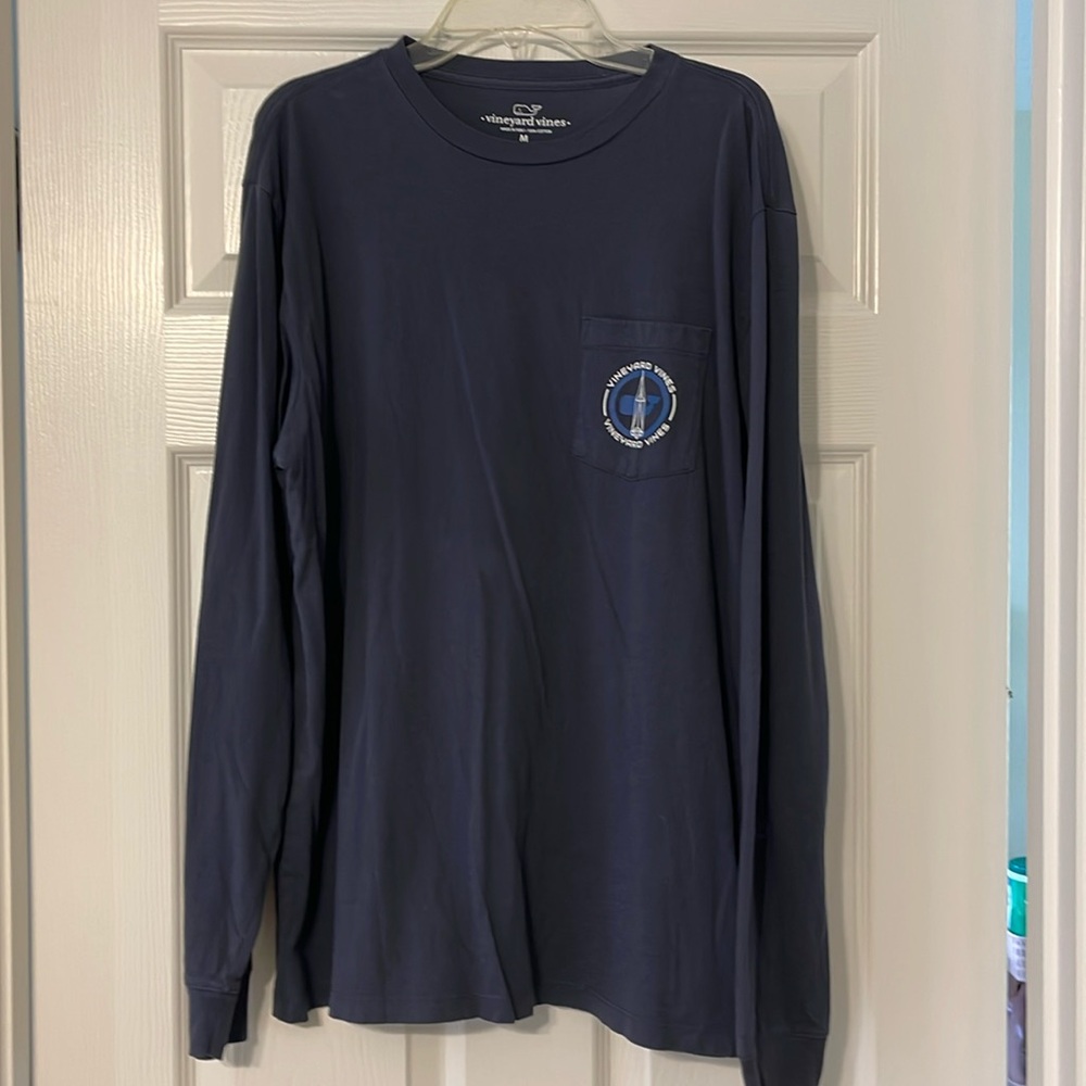 Vineyard Vines Men’s Navy Long Sleeve T Shirt